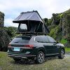 Hard Shell Rooftop Tent with Roof Rack and Waterproof Fabric