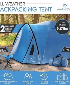 Ultralight Pop Up Tent for Camping and Hiking – 1-2 Person Backpacking 2