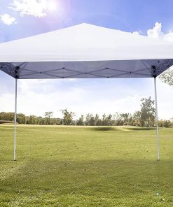 10 x 10 ” Pop-Up Canopy Tent Sun Protection Waterproof Instant Shelter Portable Folding Canopy with Roller Carry Bag, White 2