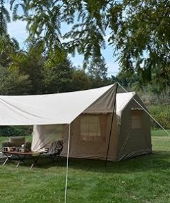 Spacious 9.8x13ft Waterproof Inflatable Camping Tent with Canopy 2