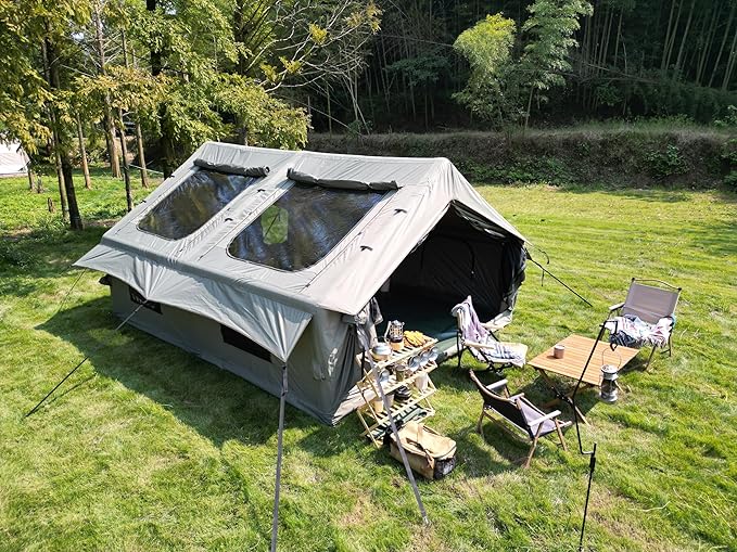 Inflatable Camping Tent for 7-8 People Easy Setup and Ventilation Inflatable Camping Tent for 7-8 People Easy Setup and Ventilation