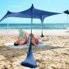 Grande Beach Tent 7ft Tall 9x9ft Reinforced Corners Cooler Pocket 4