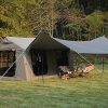 Spacious 9.8x13ft Waterproof Inflatable Camping Tent Easy Setup Army Green 3
