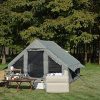Spacious Waterproof Inflatable Camping Tent for 7-8 People Beige 3