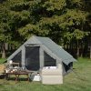 Durable Family Canvas Tent 19.68ft x 13.1ft with Porch for Camping 4