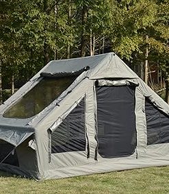 4 Season Inflatable Glamping Tent for 6 Person Family Camping