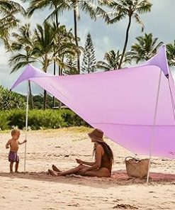 Grande Beach Tent 7ft Tall 9x9ft with Reinforced Corners and Cooler Pocket 2