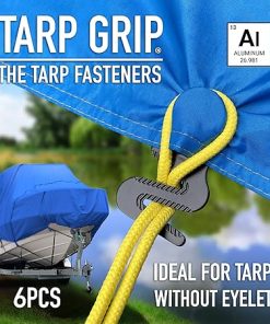 Heavy Duty Tarp Grip Fasteners 6Pcs Set for Tent and Pool Covers 2