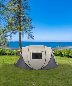 4 Person Pop Up Camping Tent Easy Setup for Hiking Fishing Beach 2