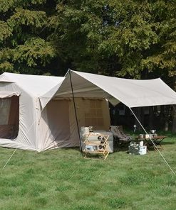 SVRCK Inflatable Camping Tent for Family 9.8x13ft Waterproof Beige