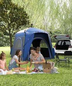 4 Person Pop Up Camping Tent Automatic Setup Family Travel Blue 2