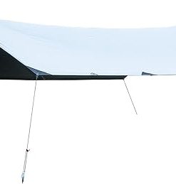 iClimb Waterproof Sun Shield Tarp UPF 50+ for Tent Hammock Camping Backyard Party (Tarp 14’4″ × 9’6″)