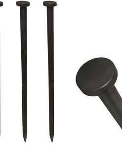 Heavy Duty Steel Tent Stakes for Camp, Party, and Inflatable Use