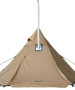 Hot Tent for Camping 2-4 Person Teepee with Stove Jack for Hiking