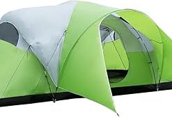 Family Camping Tent for 8 with Porch and Rainfly Easy Setup