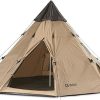 CCF Inflatable Camping Tent with Canopy Pump Easy Setup Waterproof 3