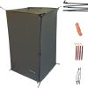 Portable Shower Tent Easy Setup Privacy Shelter for Camping Beach  
Large Toilet Tent with Drain Floor for Camping Beach Hiking Stability 4