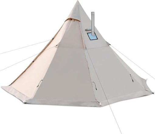 4 Season Hot Tent with Stove Jack for 3-4 Person Camping