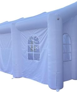 Inflatable White Wedding Tent with Colorful LED Lights for Events 2