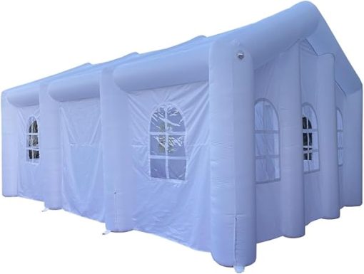 Inflatable White Wedding Tent with Colorful LED Lights for Events - Image 2