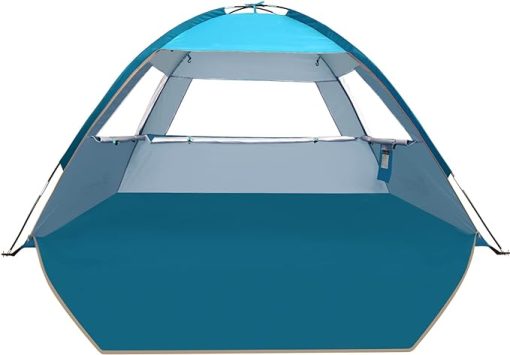 Beach Tent Sun Shade for 3-10 Person UPF 50+ Lightweight and Easy Set Up