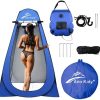 6×6 Easy Up Cabana Sun Shelter with Privacy Wall and Accessories 3