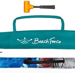 Beach Windscreen Privacy Screen Wind Blocker with Mallet and Bag 2