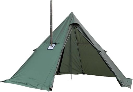 Tipi Tent with Stove Jack and Snow Skirt for 2 to 5 People