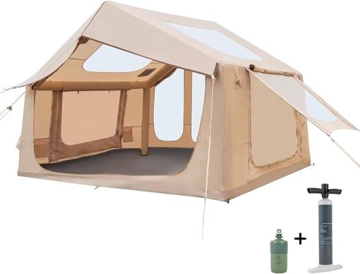 Large 12x7.5 FT Inflatable Tent for 8-10 Persons with Electric Pump