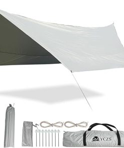 Camping Tarp Set 14x12ft Waterproof Canopy for Outdoor Activities