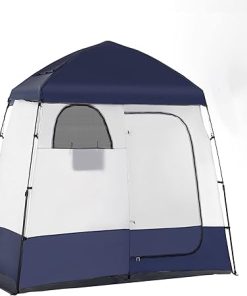 Portable Double Shower and Changing Tent for Beach and Camping