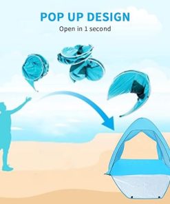 Pop Up Beach Tent Kratax Instant Shade Shelter UPF 50+ for Outdoors 2
