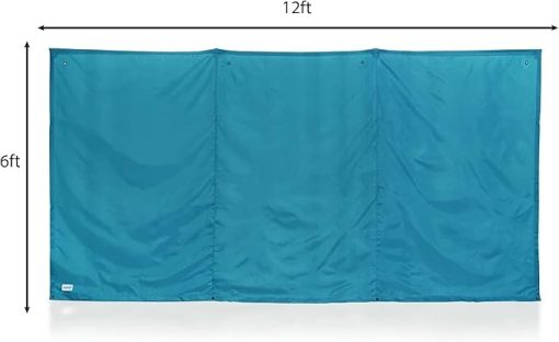 WallUp The Instant Outdoor Privacy Product, Versatile Privacy Tent, Works as a Privacy Screen, Wall Divider, Shelter, and Enclosure, Weather-Resistant, Durable, UV-Treated Cloth, 6' x 12', Aqua - Image 2