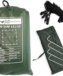 DD Hammocks Tarp Olive Green 3.5 x 3.5 Waterproof Camping Shelter