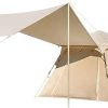 Universal SUV Camping Tent – Up to 8-Person Sleeping Capacity, Includes Rainfly and Storage Bag – Car Tailgate Glamping Tent – 8’W x 8’L x 7.2’H Gray and Blue 4