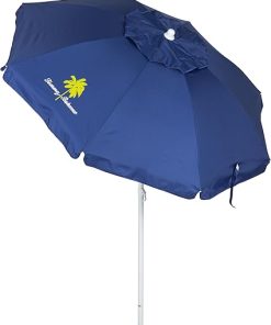 Tommy Bahama Portable Beach Umbrella with Sand Anchor and Carry Bag