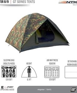 Hunter GT Outdoor Dome Camo Camping Tent 100 Waterproof Easy Setup 2