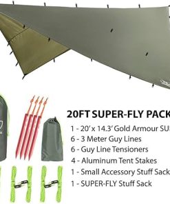 Premium 20ft x 14.3ft Gold Armour Waterproof Rainfly Tarp Canopy 2
