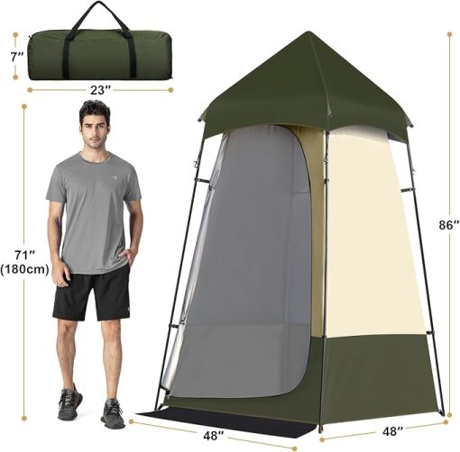Leader Accessories 6.9 FT Portable Camping Shower Tent for Privacy - Image 2