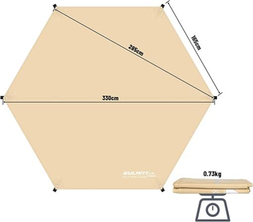 EULANT Waterproof Tent Footprint for 4-6 Person Camping Activities - Image 2