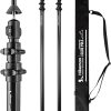 Heavy Duty Aluminum Tarp Poles Adjustable Set for Canopy Hiking