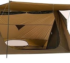 POMOLY Camping Hot Tent for 1-2 Person Trekking Pole Shelter