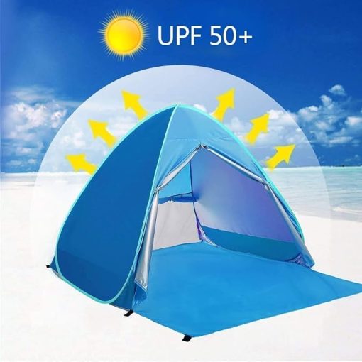 Beach Tent Sun Shelter UPF 50+ Canopy for 2-3 People Outdoor Use - Image 2