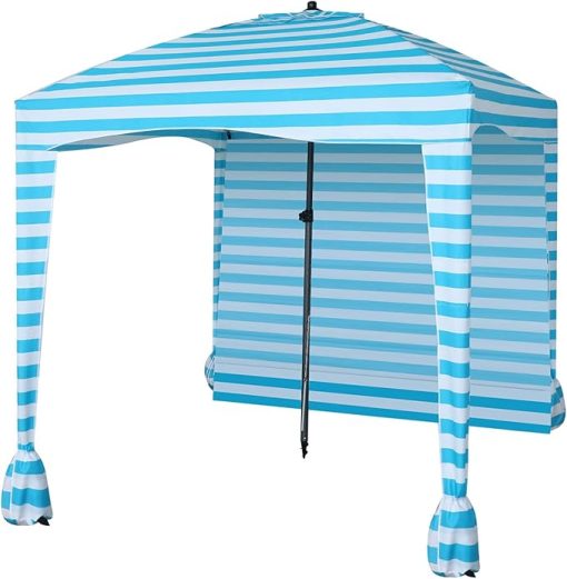 Beach Umbrellas for Sand and Portable Beach Cabana Tent Shelter