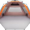 E-Z UP Camping Cube Sport, Converts 10′ Angled Leg Canopy into Camping Tent, Grey (Canopy/SHELTER/Poles NOT Included) 3