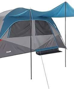 Easy Setup 6 Person Camping Tent for Outdoor Travel Light Blue