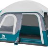 KTT Extra Large Tent 10-12-14 Person(B),Family Cabin Tents,2 Rooms,3 Doors and 3 Windows with Mesh,Straight Wall,Waterproof,Double Layer,Big Tent for Outdoor,Picnic,Camping,Family Gathering 4