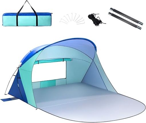 Sun Shelter Beach Tent for 2-3 People Portable UV Protection Canopy