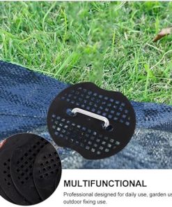 100 Pcs U-Shaped Garden Stakes Landscape Staples Plastic Washers 2