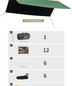 Portable Multifunctional Tent Footprint for Camping and Hiking 2